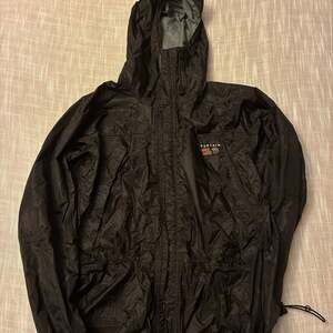 Mountain Hardwear Hooded Rain Jacket Shell, Black - Size L